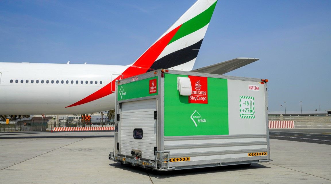 امارات اسکائی کارگو نے کوویڈ19 کے دوران کھانے اور  سامان کی فراہمی کو برقرار رکھا