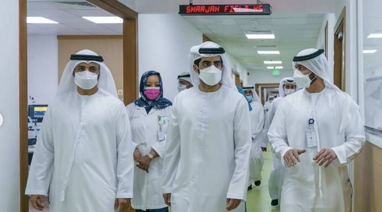 القيادة تفتتح مستشفى ميداني جديد مخصص لمرضى فيروس كورونا في الشارقة