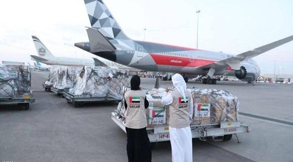 الإمارات ترسل ثاني طائرات المساعدة إلى اتحاد جزر القمر لمكافحة فيروس كورونا