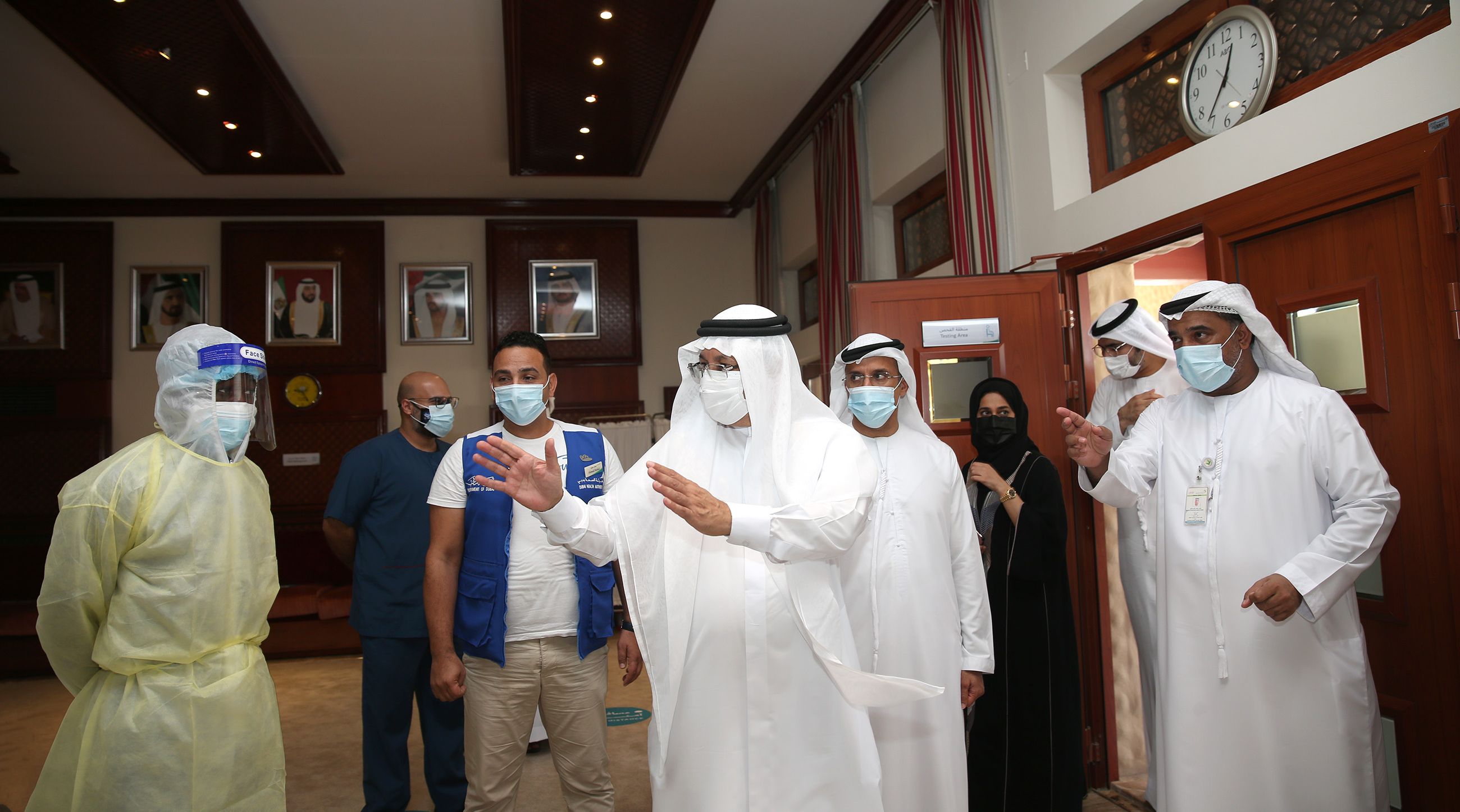 DHA Director-General inspects new COVID-19 testing centre in Jumeirah 1 Port Majlis