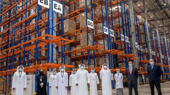 Abdulla Al Hamed visits Abu Dhabi Ports' COVID-19 vaccine storage facility