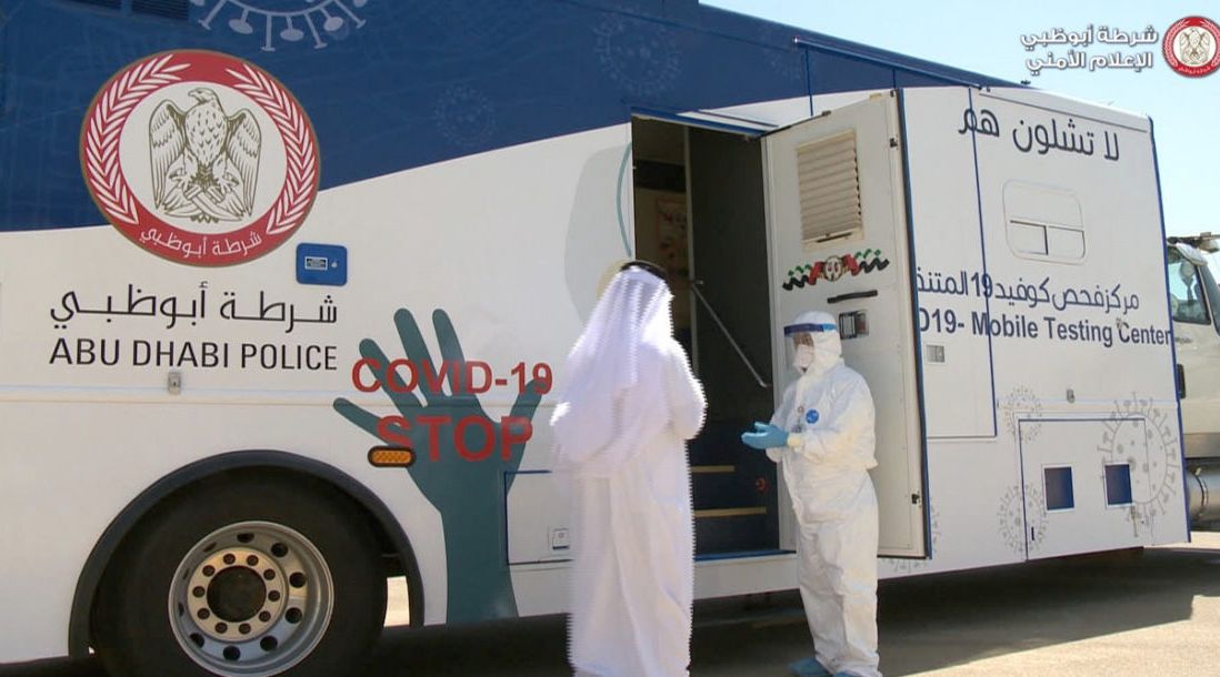 Abu Dhabi Police Launches Mobile Coronavirus Screening Centre