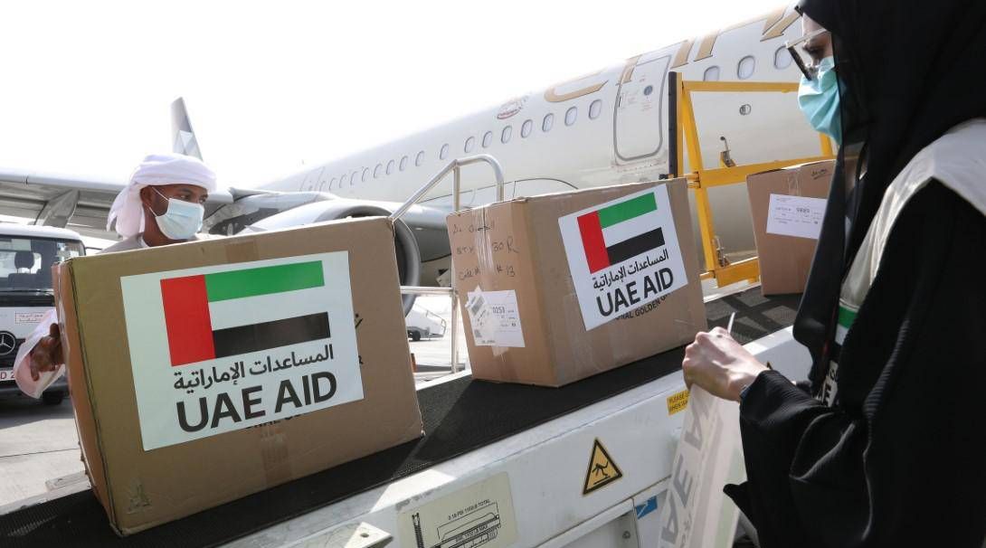 متحدہ عرب امارات کوویڈ سے نمٹنے کے لئے متاثرہ ممالک تک پہنچائی جانے والی امداد میں 80 فیصد حصہ دار ہے