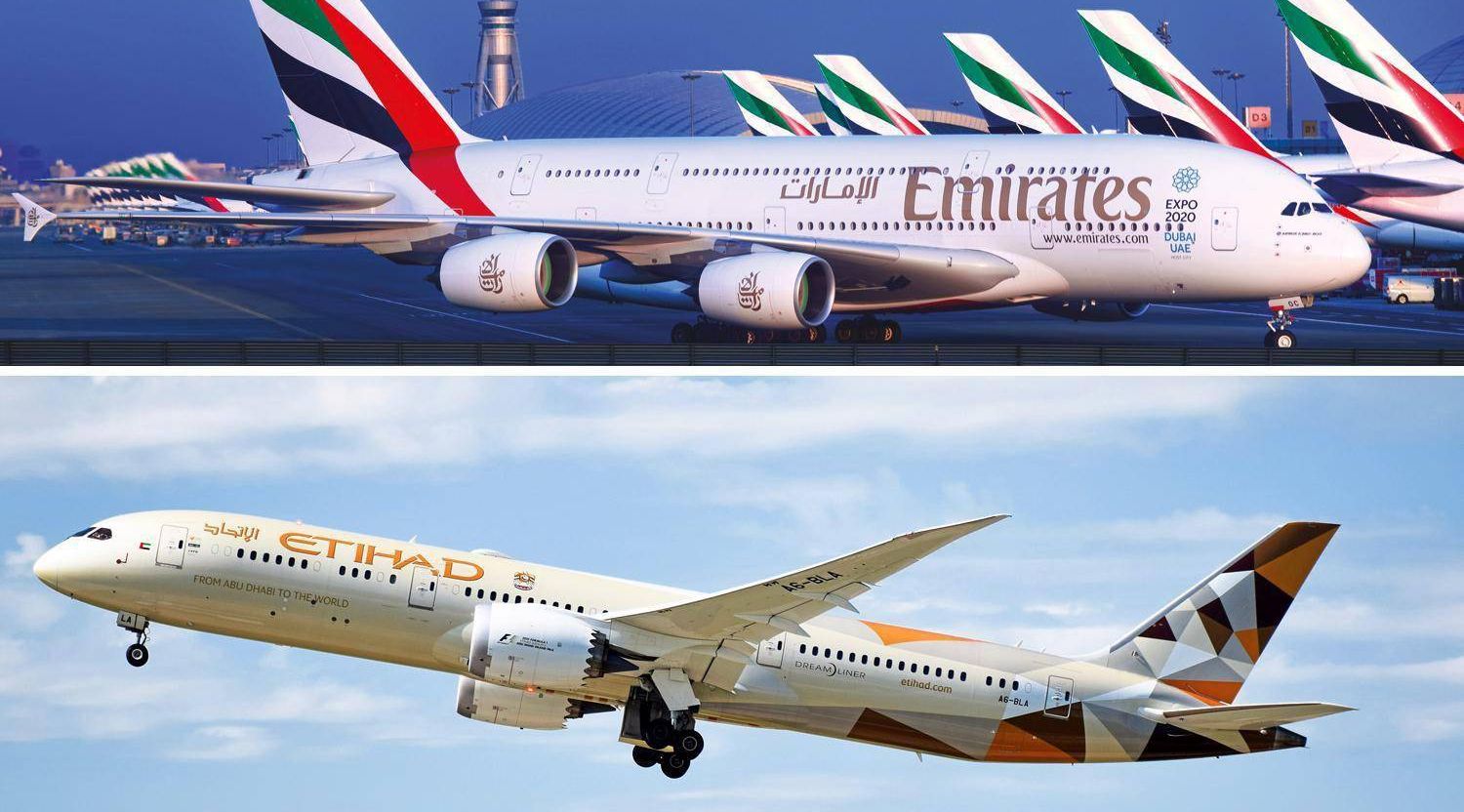 ‏"الاتحاد للطيران" و"طيران الإمارات" تعلنان عن قيود السفر إلى السعودية وتطبيق بعض الإعفاءات