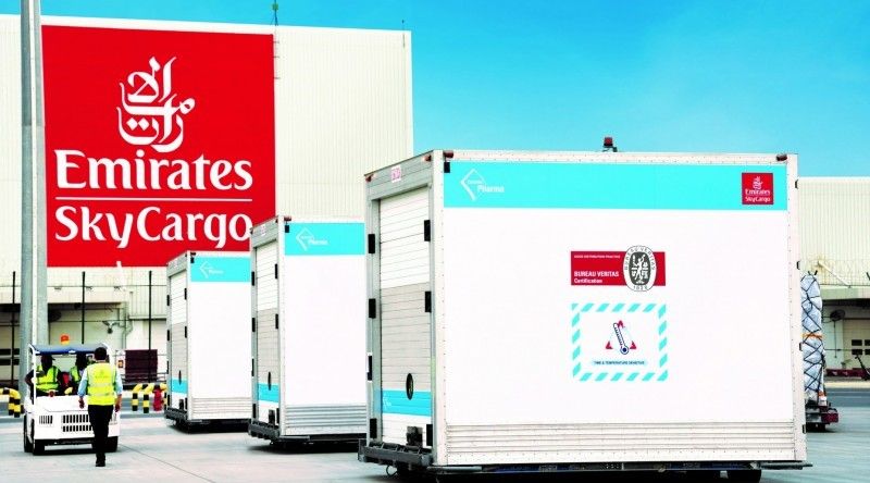 Emirates SkyCargo transported PPE on seats and in overhead bins of its aircraft during COVID-19