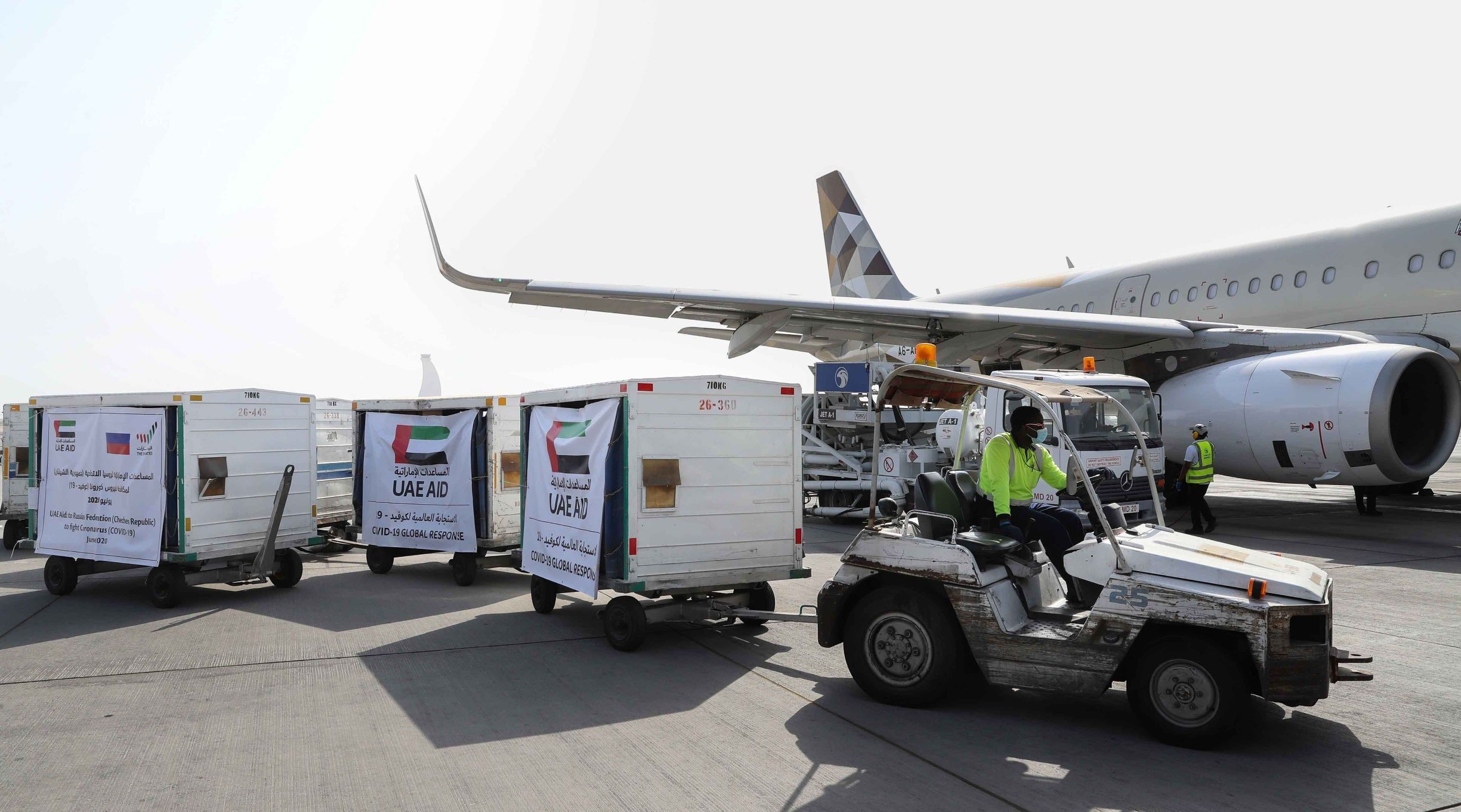 متحدہ عرب امارات کی جانب سے گروزنی، روس کو آٹھ میٹرک ٹن طبی امداد روانہ