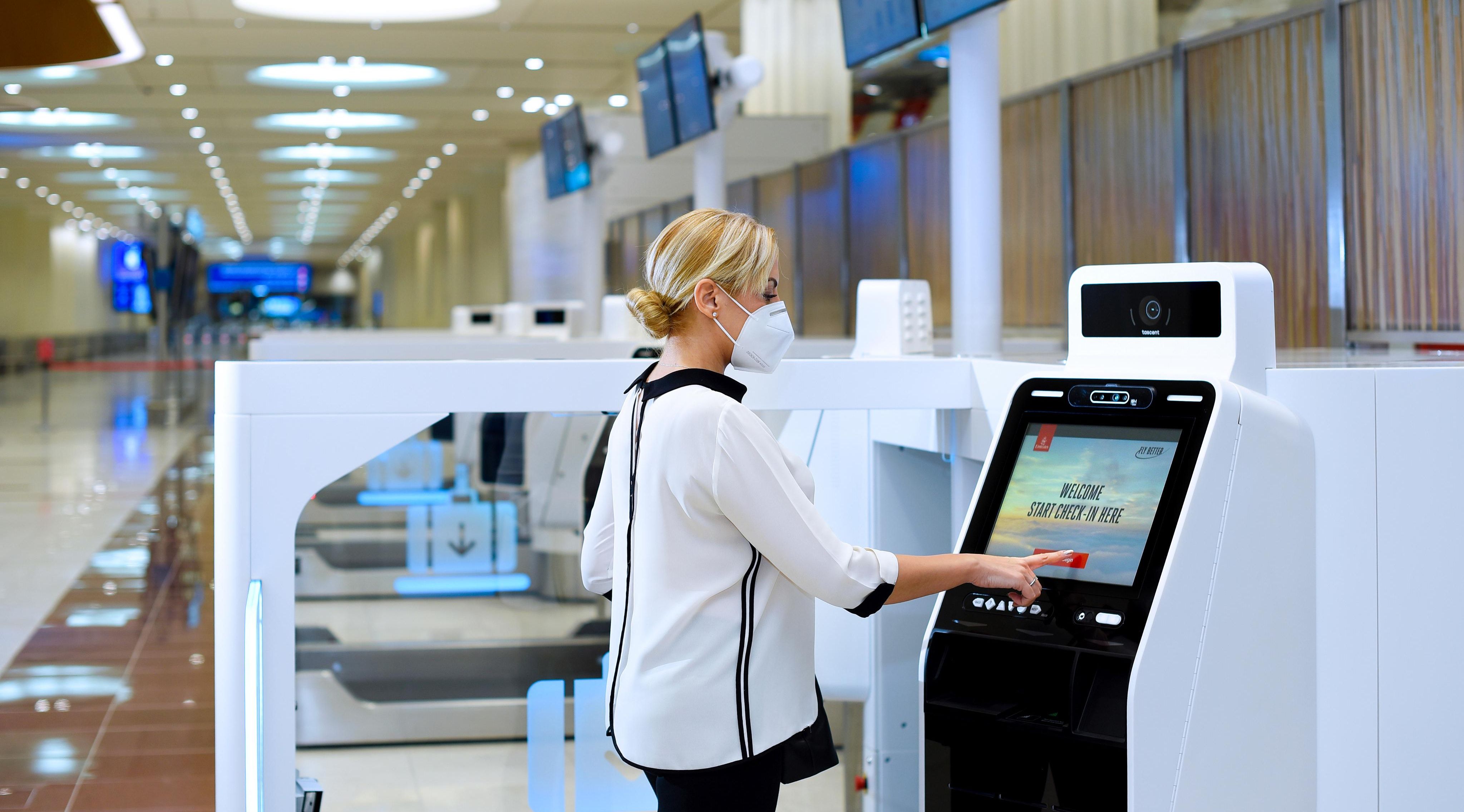 Self-check kiosks by Emirates Airlines at Dubai airport set to enhance the experience