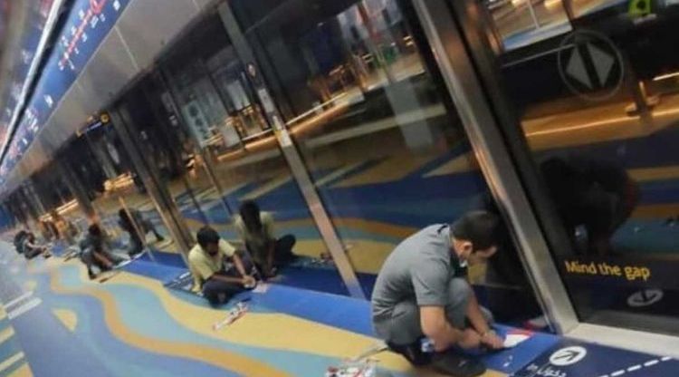 RTA removes social distancing stickers from Dubai Metro