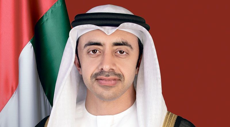 عبدالله بن زايد رئيساً لوفد التوقيع على معاهدة السلام بين الإمارات وإسرائيل