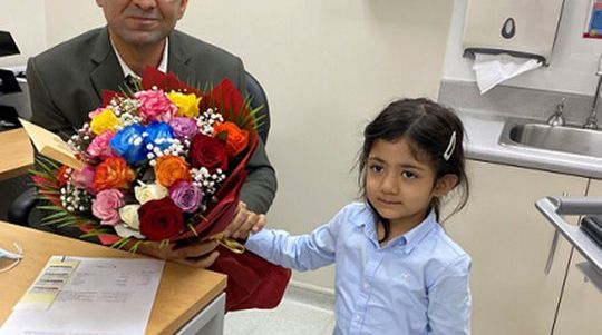 Four-year-old girl cured post complex surgery for fluid build-up in brain