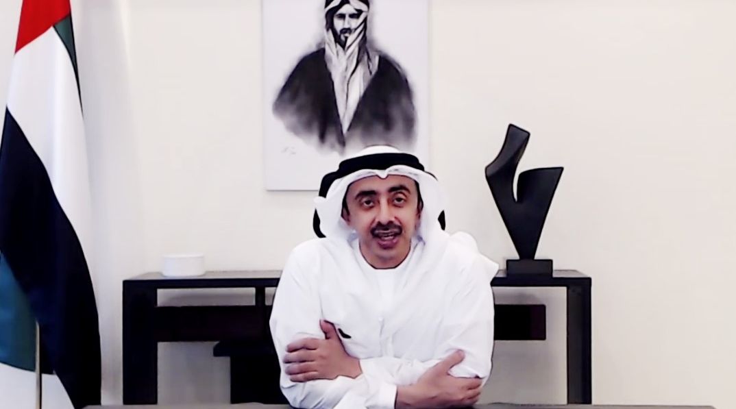 In a video call with the three diplomats to the UAE, H.H. Sheikh Abdullah bin Zayed thanked the support