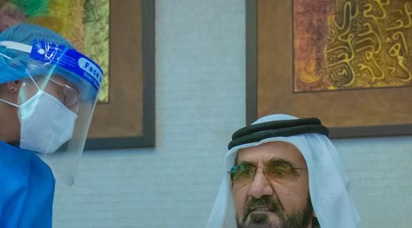 Sheikh Mohammed bin Rashid receives COVID-19 vaccine shot