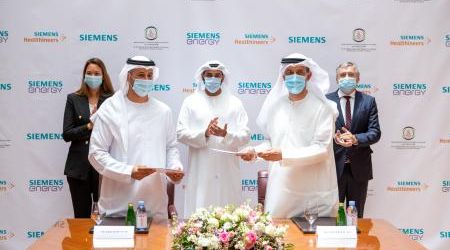 "Siemens contributes Dh430,000 to H.H. Sheikh Sultan Bin Khalifa Al Nahyan Humanitarian & Scientific Foundation