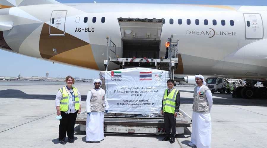 مساعدات طبية من الإمارات إلى تايلاند لدعم جهودها في احتواء فيروس كورونا