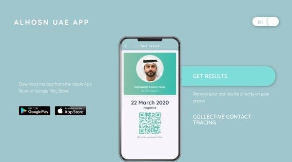 UAE authorities developed the Al Hosn app for COVID-19 tracking and contact tracing in the country