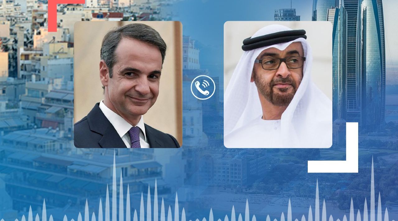 Mohamed bin Zayed receives telephone call from Greek Prime Minister